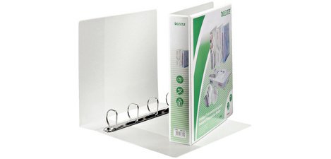 Presentation binder with rings, A4 size, white,