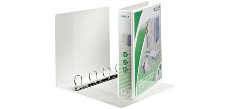 Classeur de présentation à anneaux, format A4+, blanc,