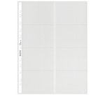 Pochette perforée pour 16 cartes de visite, format A4