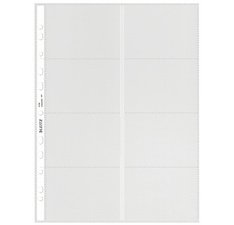 Pochette perforée pour 16 cartes de visite, format A4