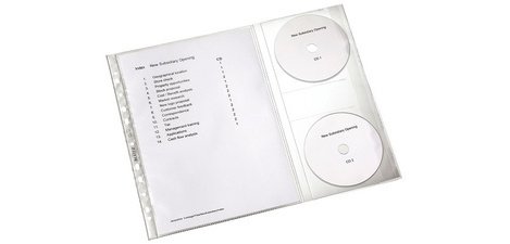Pochette perforée avec rabat Leitz A4 polypropylène grainé - Boîte de 5