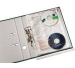 Pochette perforée avec rabat CD, A4, PP, 0,12 mm,