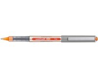 Roller uniball eye plastique recycle encre liquide         ecriture moyenne pointe metal coloris pourpre