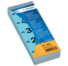 Genummerde etiketten zelfklevende 28 x 56 mm