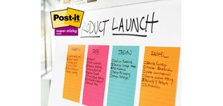 Post-it Super Sticky Memo Pads 6445 152x101mm Assorted 4 Pieces