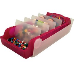 Boîte à fiches éducatives 'the beebox' A7, bleu