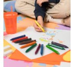 BIC Crayon de cire Plastidecor Triangle, étui de 12