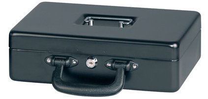 Münzkassette mit Münzsortierer, schwarz