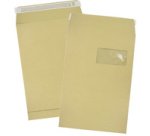 Pochettes à soufflets, C4, 229 x 324 mm, kraft brun