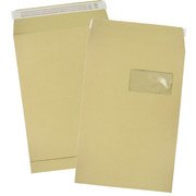 Envelop met balg, C4, 229 x 324 mm, bruin kraftpapier