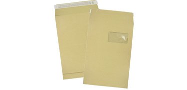 Pochettes à soufflets, C4, 229 x 324 mm, kraft brun