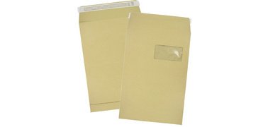 Pochettes à soufflets, C4, 229 x 324 mm, kraft brun