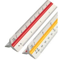 Reductieschaalstok rOtring driekantig architect 30cm