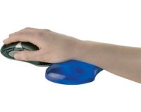 Repose-poignet pour souris Fellowes gel Crystal - bleu