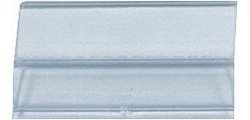 Plastic hanger for suspended files, transparent
