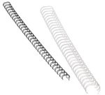 spirales, format A4, 34 anneaux, 6 mm, argent