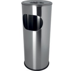 Cendrier sur pied 'the shark', inox, argent