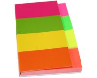 Note adhésive 'Multicolour', 40 x 50 mm, couleurs fluo
