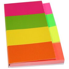 Zelfklevende notes 'Multicolour' 40 x 50 mm fluokleuren