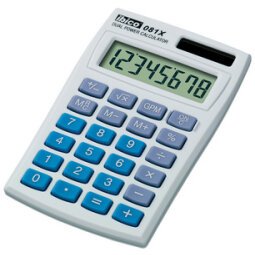 Calculatrice de poche 081X, écran LCD à 8 chiffres