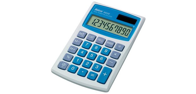 Calculatrice de poche 082X, écran LCD à 10 chiffres