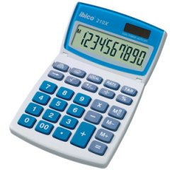 Calculatrice de bureau 210X, écran LCD 10 chiffres