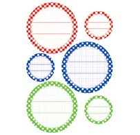 Étiquette de cuisine Cercles, assorti