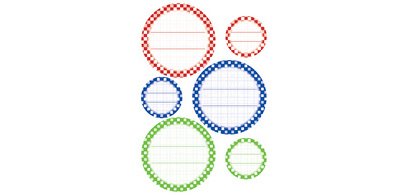 Étiquette de cuisine Cercles, assorti