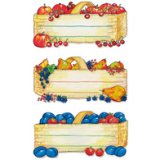 Étiquette de cuisine Carreau Vichy, 76 x 23 mm, rouge