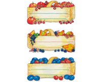 Étiquette de cuisine Carreau Vichy, 76 x 23 mm, rouge