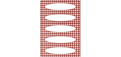 Étiquette de cuisine Choix de fruits, 76 x 28 mm