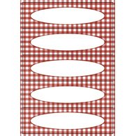 Étiquette de cuisine Choix de fruits, 76 x 28 mm