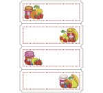 Étiquette de cuisine Bordure bleu