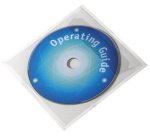 Pochette autoadhésive POCKETFIX CD/DVD, transparent