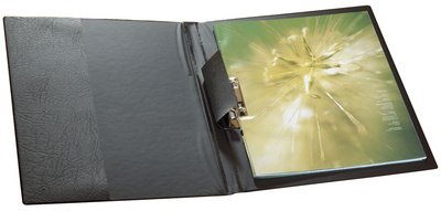 chemise à pince à levier, A4, plastique, noir