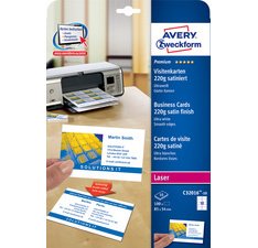 Visitekaartjes Quick & Clean gesatineerd