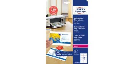Quick & Clean Cartes de visites, 10 feuilles