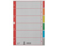 Intercalaires en carton extra solide, blanc, A4, 6