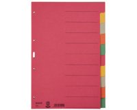 Intercalaires en carton extra solide, blanc, A4, 10