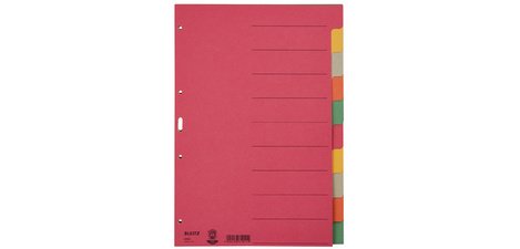 Intercalaires en carton extra solide, blanc, A4, 10
