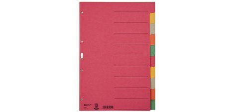 Intercalaires en carton extra solide, blanc, A4, 10