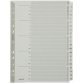 Tabbladen, karton met mylar, A-Z, A4, 20 tabs, grijs