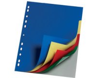 Plastic tabbladen, A4, PP, 20 tabs