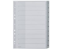 Intercalaires en plastique, numéroté, format A4 extra