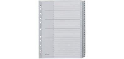 Intercalaires en plastique, numéroté, format A4 extra