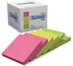 Bloc-notes repositionnable, 76 x 76 mm, assorti fluo