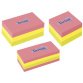 bloc-notes repositionnable, 38 x 51 mm, assorti fluo