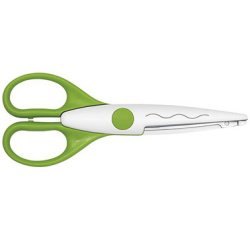 Ciseaux cranteurs, découpe Zig Zag, jaune