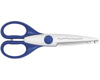 Ciseaux cranteurs, découpe baroque, violet