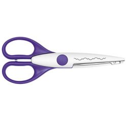 Ciseaux cranteurs, découpe vagues, vert